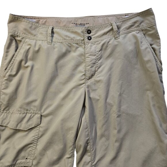 Columbia Womens PFG Omni-Shade Convertible Cargo Hiking Pants 12 Short - Picture 3 of 16